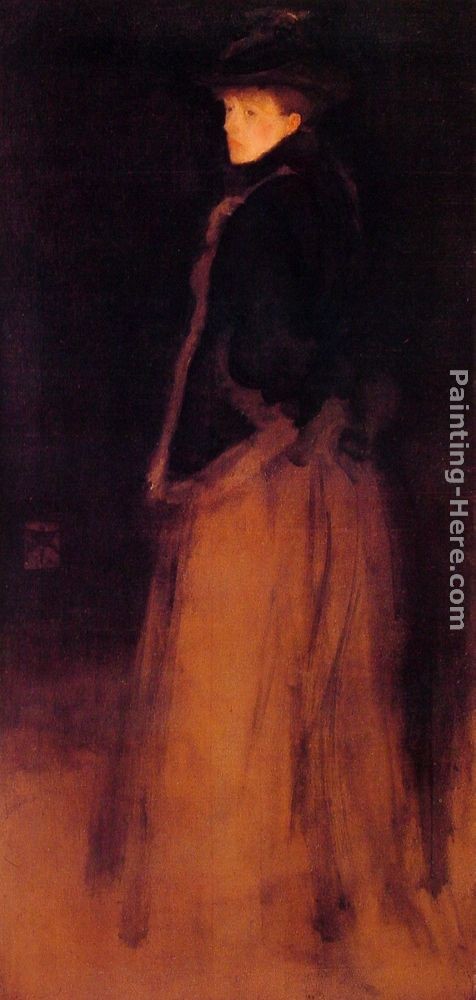 James Abbott McNeill Whistler Arrangement in Black and Brown The Fur Jacket